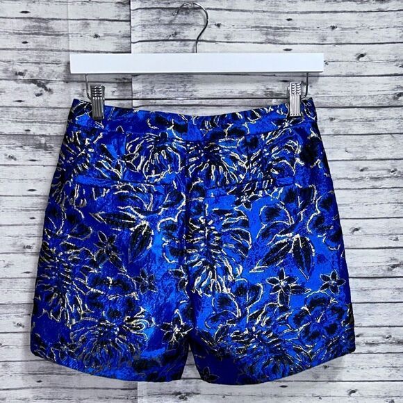 Lilly Pulitzer Callahan High Rise Shorts Twilight Floral Brocade - Picture 10 of 10